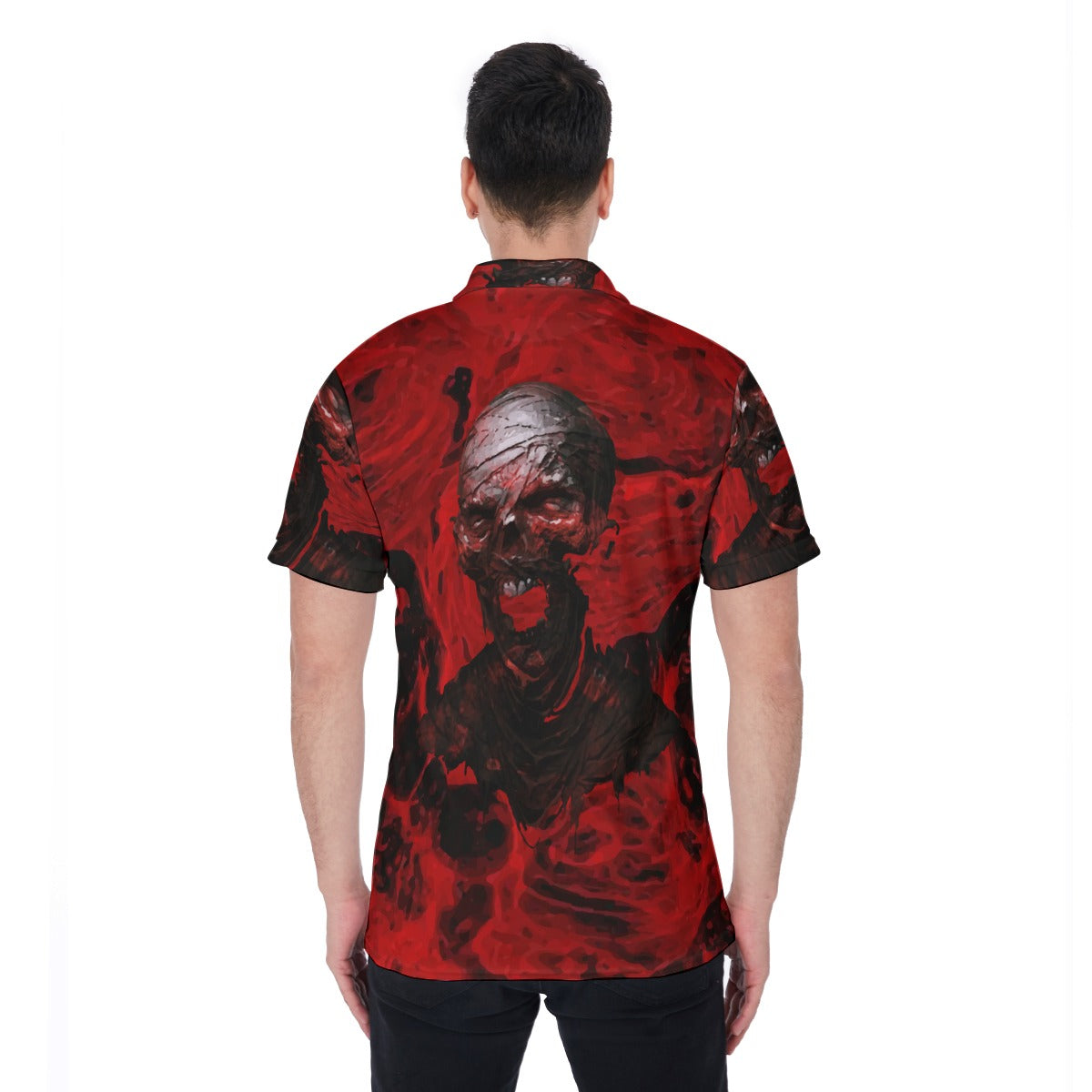 Halloween Calavera Evil Men's Polo Shirt Day of the dead