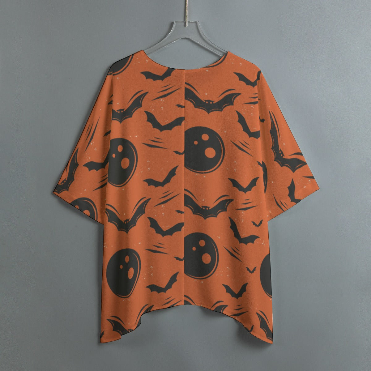 Halloween Grim reaper Women's Bat Sleeve Shirt Day of the dead