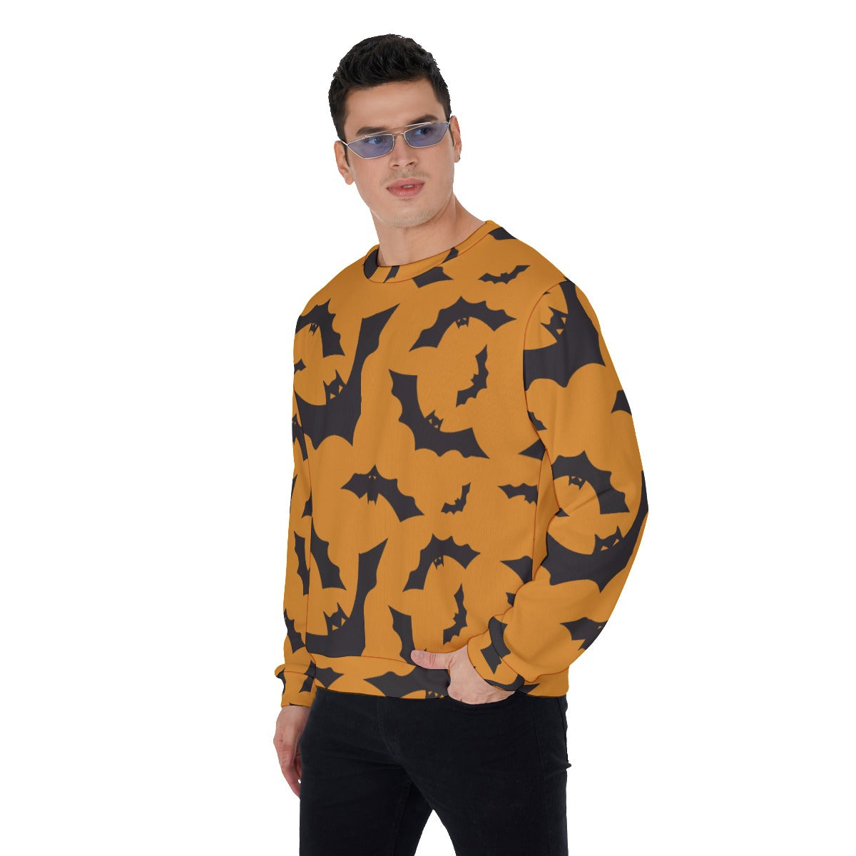 Halloween Skeleton Calavera Ghost Men's Sweater