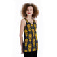 Halloween Calavera Women's Back Hollow Tank Top Skull
