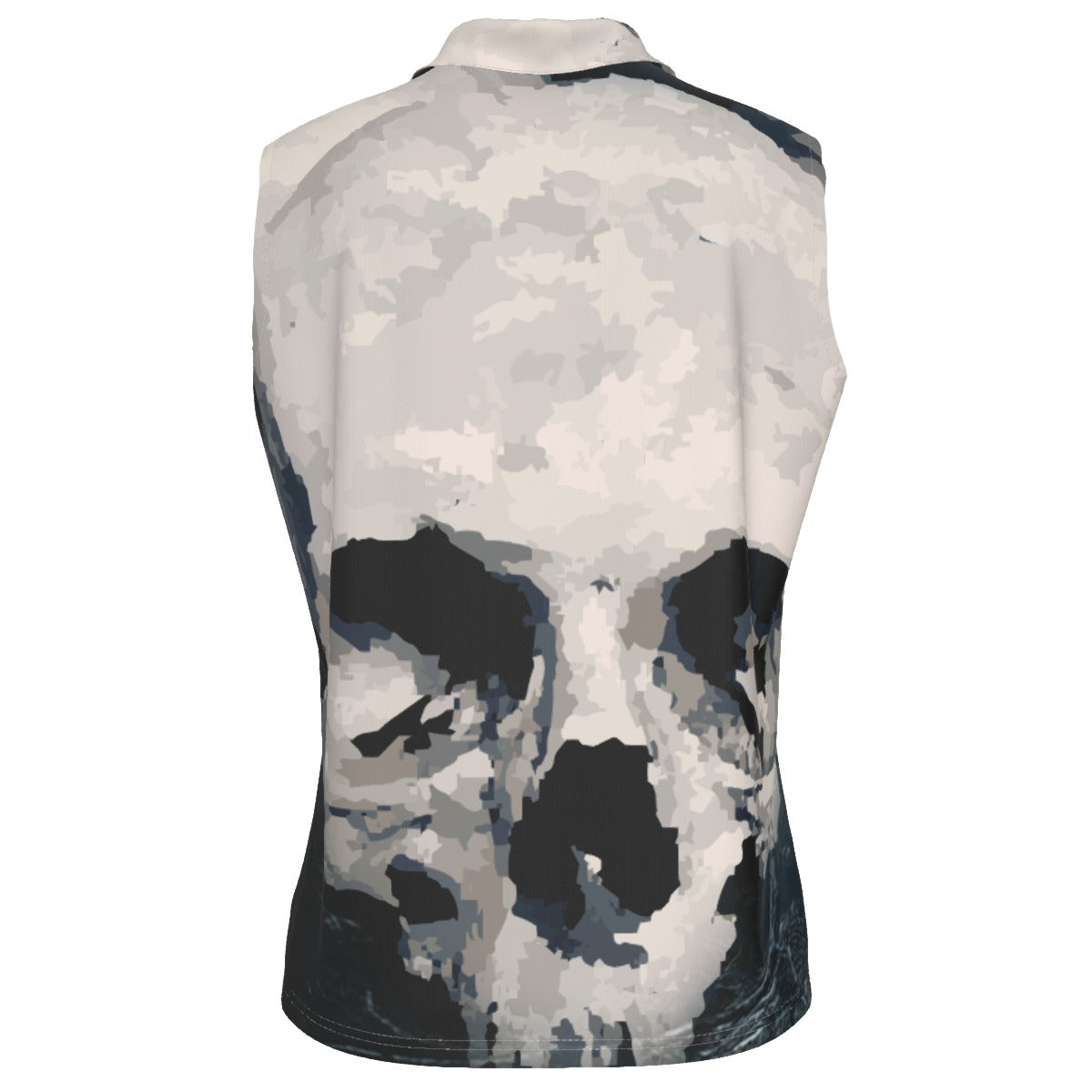 Halloween Calavera Gothic Women's Sleeveless POLO Shirt