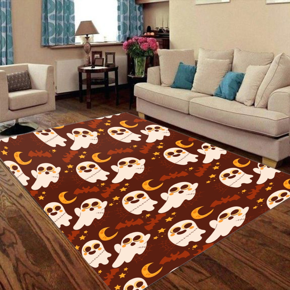 Halloween Mexican skull Horror Foldable Rectangular Floor Mat