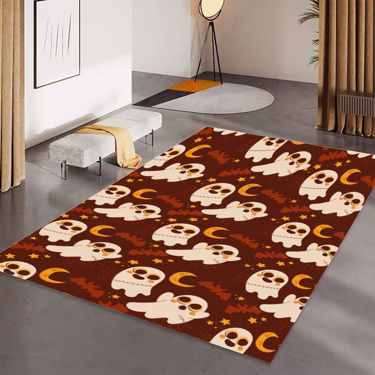 Halloween Mexican skull Horror Foldable Rectangular Floor Mat