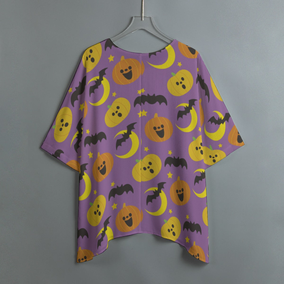 Halloween Day of the dead Calavera Women's Bat Sleeve Shirt Horror