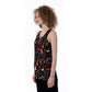 Halloween Skull Day of the dead Women's Back Hollow Tank Top Horror