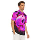 Halloween Day of the dead Calavera Evil Men's Short Sleeve Polo Shirt With Button Closure