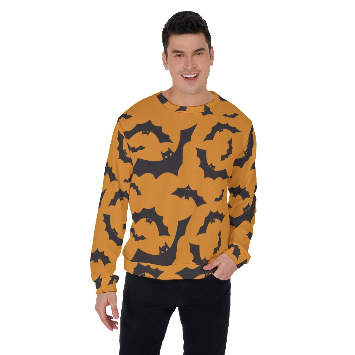 Halloween Skeleton Calavera Ghost Men's Sweater