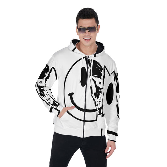 Halloween Mexican skull Skeleton Zip Up Hoodie With Pocket