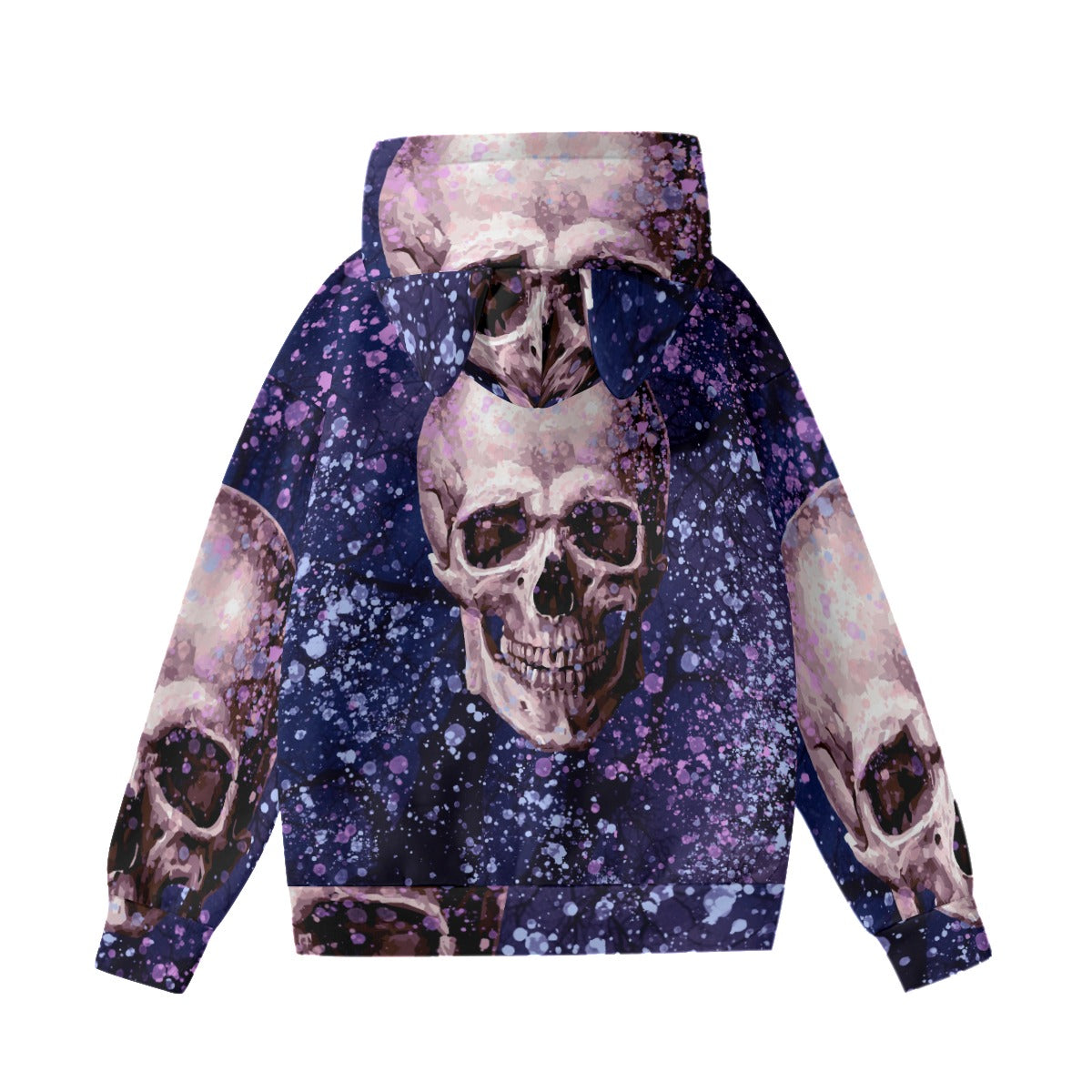 Halloween Grim reaper Calavera Women’s Hoodie With Decorative Ears Evil