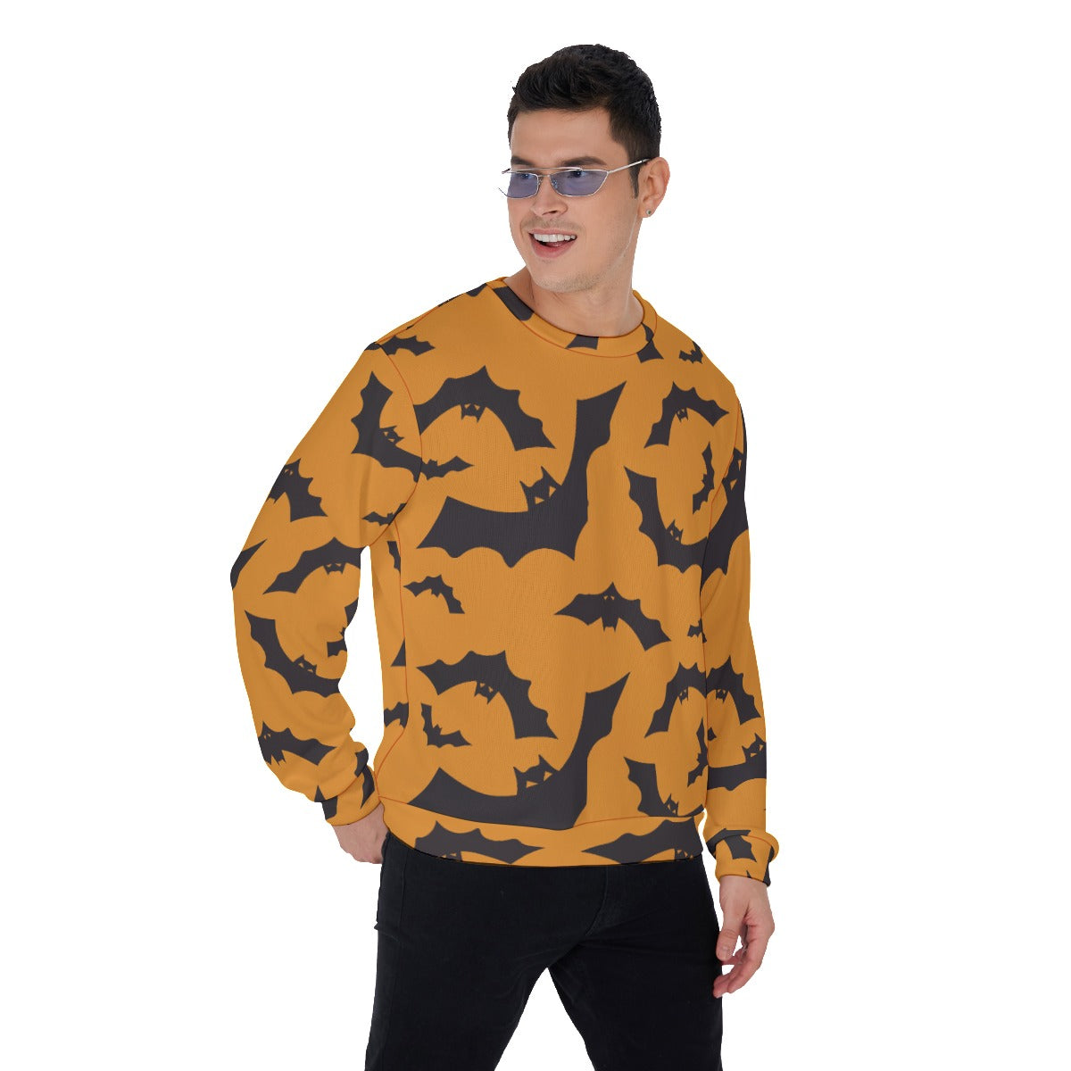 Halloween Skeleton Calavera Ghost Men's Sweater