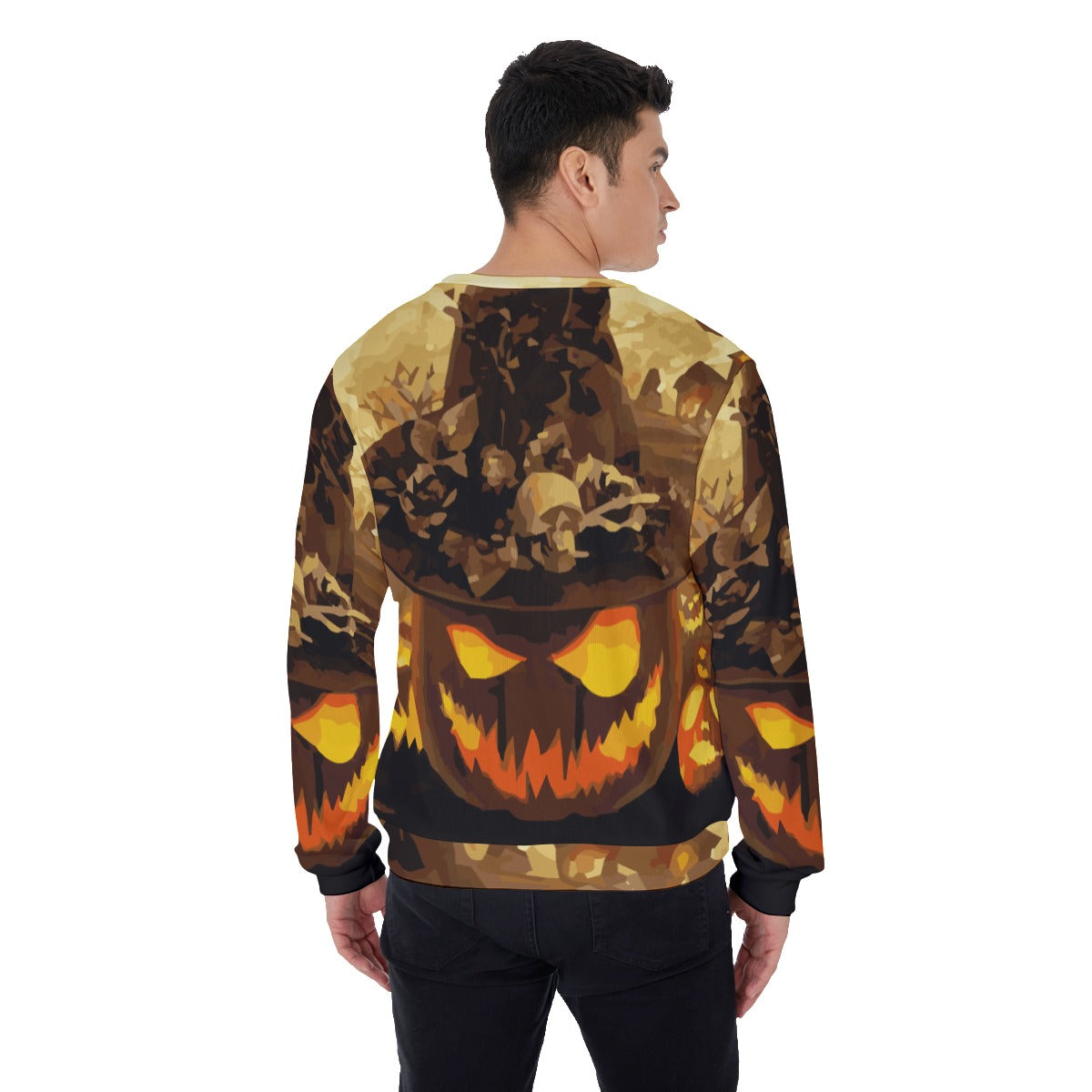 Halloween Horror  Men's Sweater Mexican skull