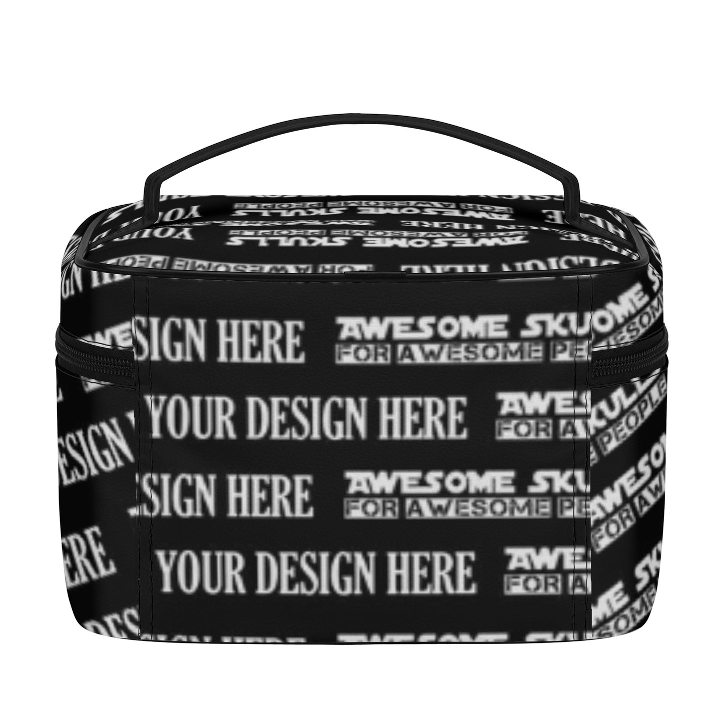 All Over Printing Leather Cosmetic Bag