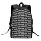 Custom Print on demand POD Kid's Black Chain Backpack
