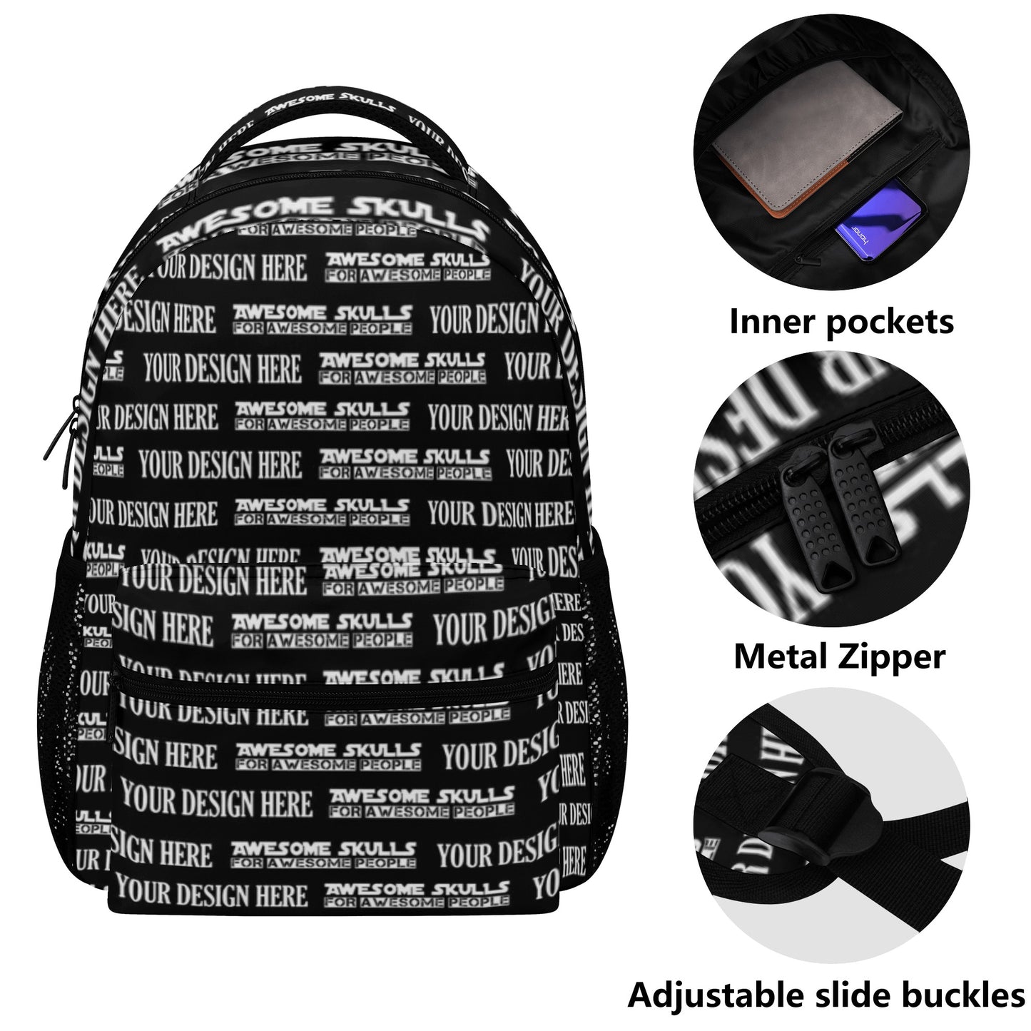 Custom Print on demand POD New Casual Style School Bakcpack