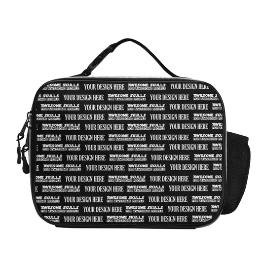 Custom Print on demand POD Detachable Leather Lunch Bag