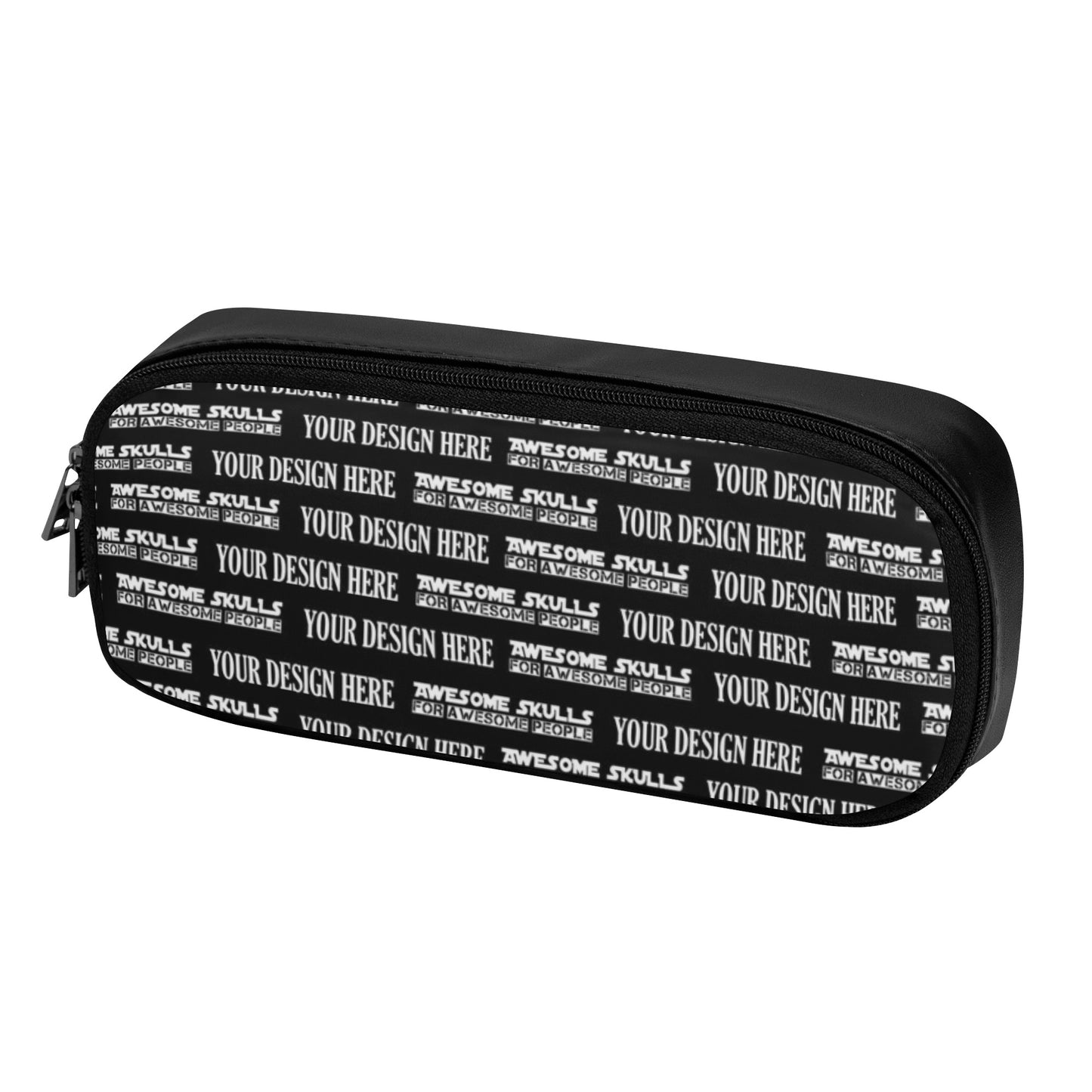 Custom Print on demand POD PU Leather pencil case