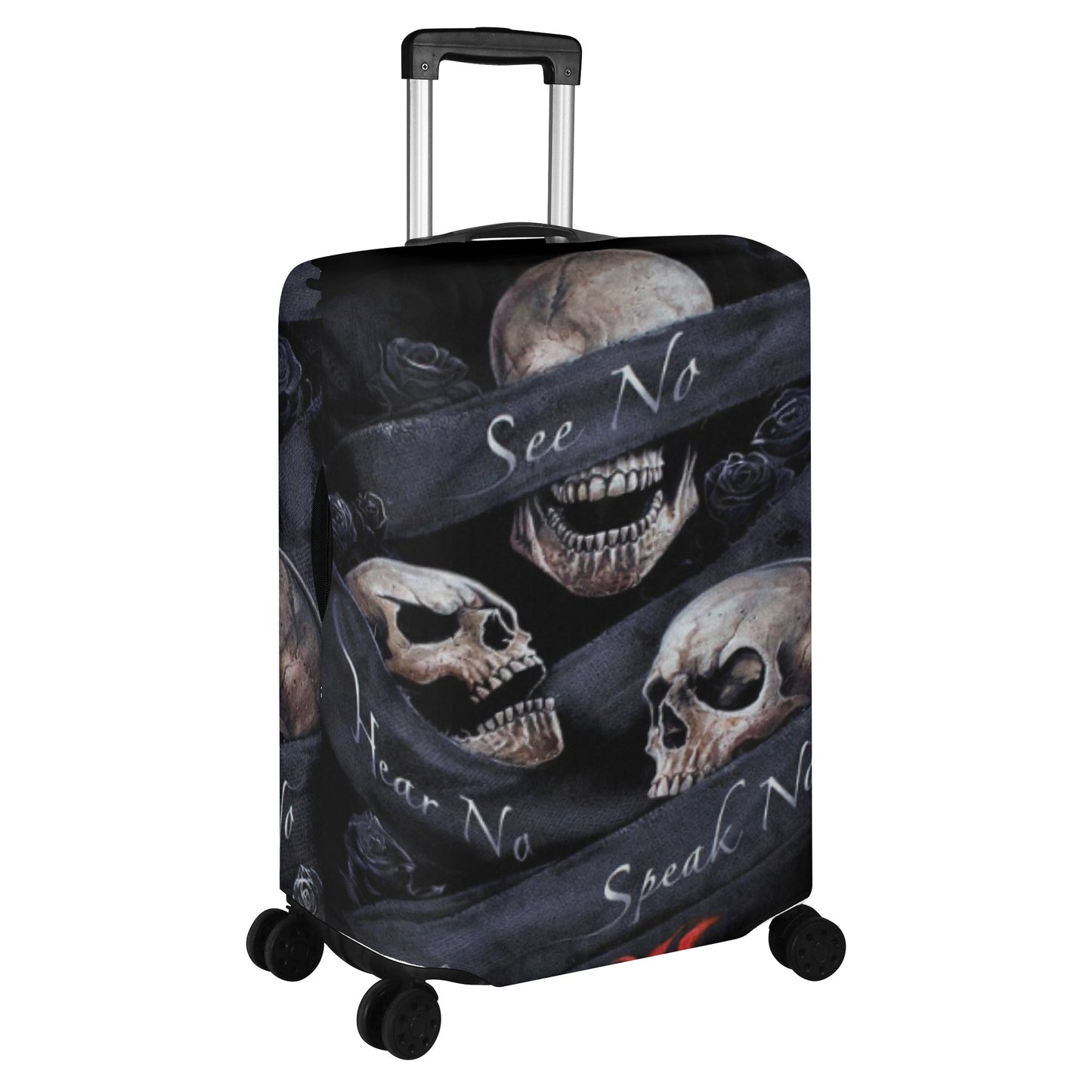 Sugar skull beautiful girl luggage suitcase cover set