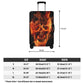 Flaming skull gothic skeleton luggage suitcase covers