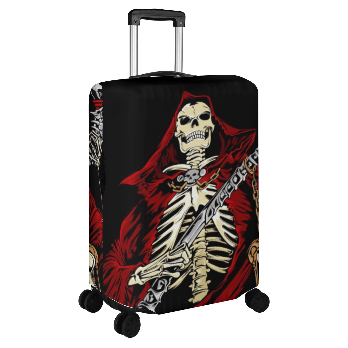 Grim reaper Haloween lugage suitcase cover set, skeleton luggage cover