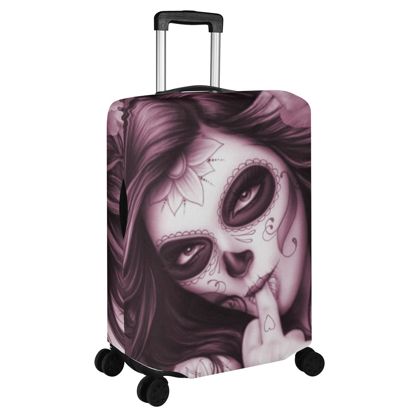Sugar skull girl day of the dead luggage cover set