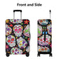 Day of the dead sugar sull luggage cover set, skull suitcase cover