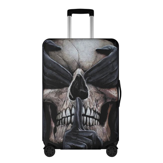 No see no hear no speak evil skeleton Halloween luggage cover set,