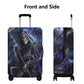 Horror skull luggage cover, Halloween suitcase cover protector