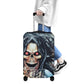 Horror skull Grim reaper luggage cover, skeleton suitcase cover protector