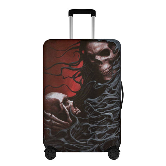 Grim reaper gothic skeleton skull luggage suitcase cover accessories