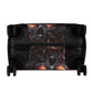 Flaming gothic skull luggage suitcase cover accessories