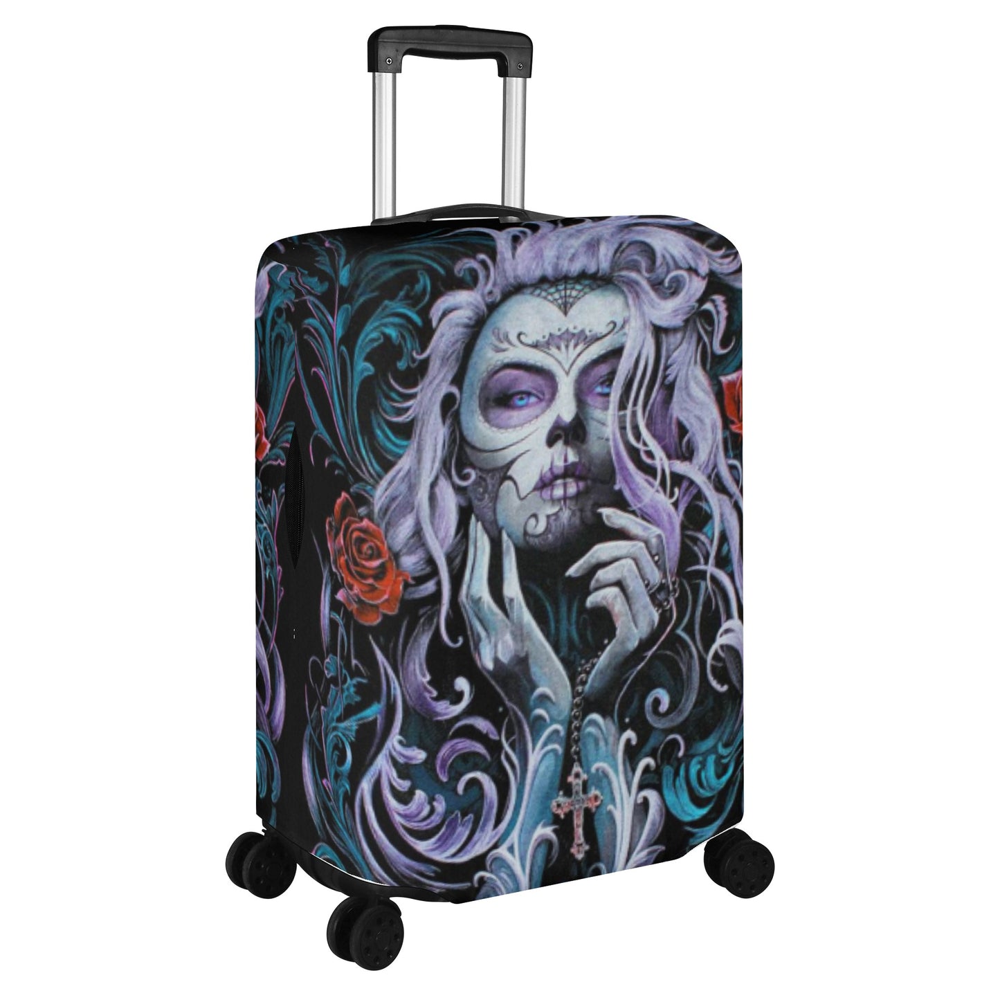 Sugar skull Dia de los muertos luggage suitcase cover