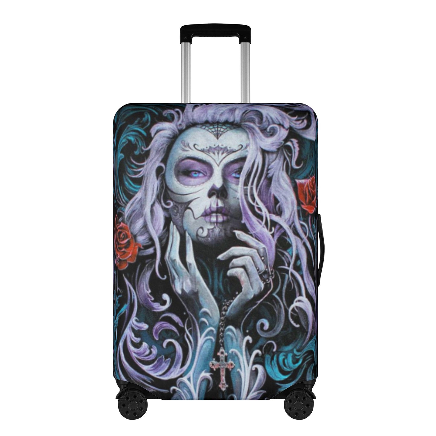 Sugar skull Dia de los muertos luggage suitcase cover