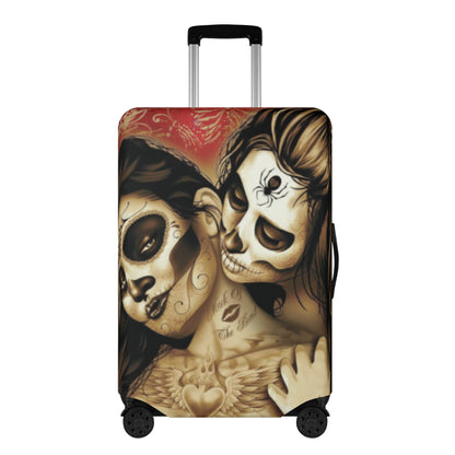 Sugar skull girl day of the dead luggage suitcase cover accessories