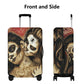 Sugar skull girl day of the dead luggage suitcase cover accessories