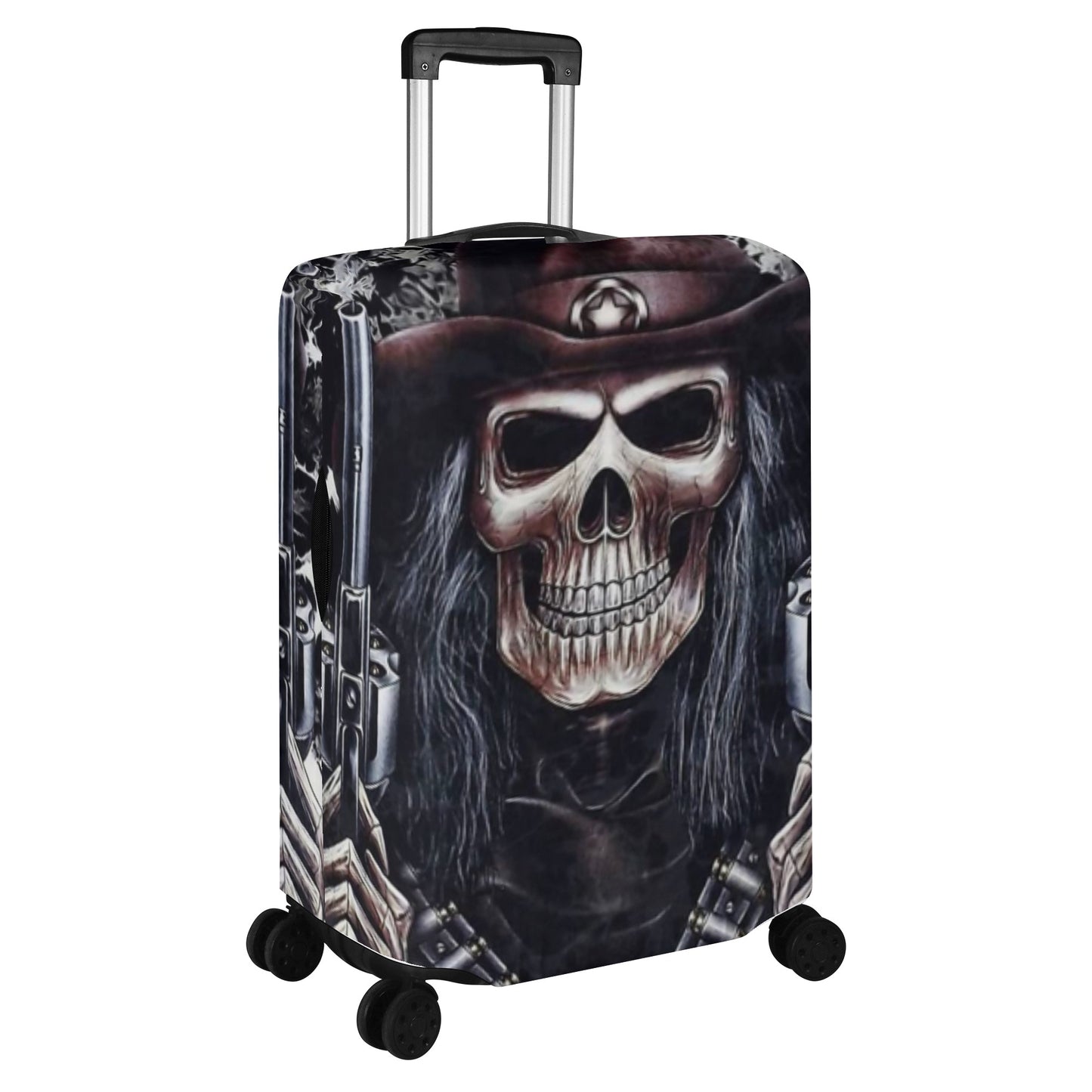 Gothic grim reaper skull luggage suitcase cover protector