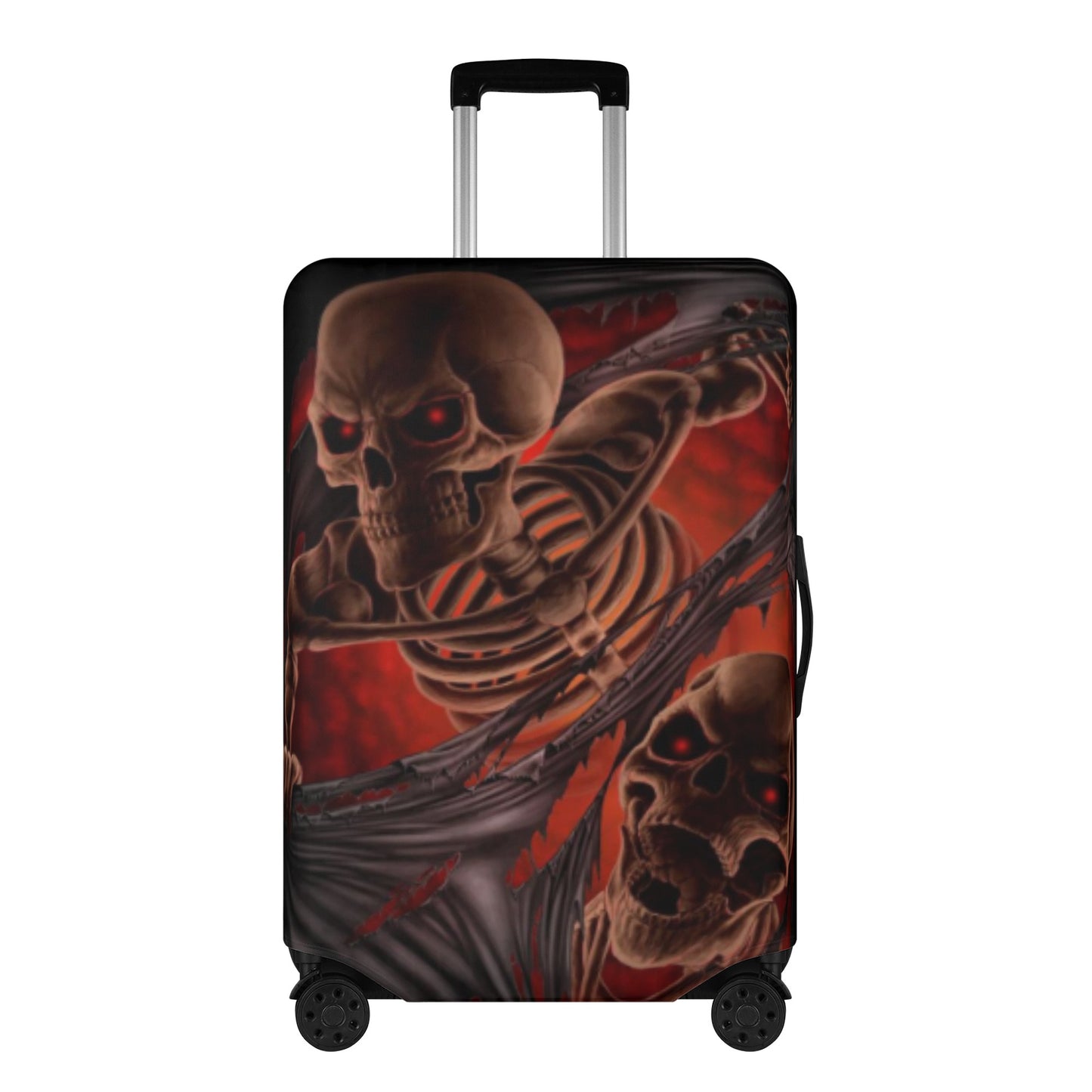 Halloween grim reaper skeleton luggage cover suitcase protector