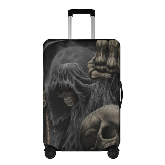 Grim reaper Horror skull lugage suitcase cover set