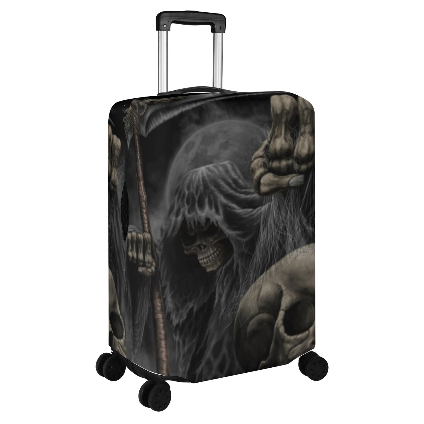 Grim reaper Horror skull lugage suitcase cover set