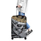 Gothic KING & QUEEN skull luggage suitcase cover