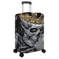 Gothic KING & QUEEN skull luggage suitcase cover