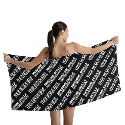 Custom Print on demand POD Bath Towel