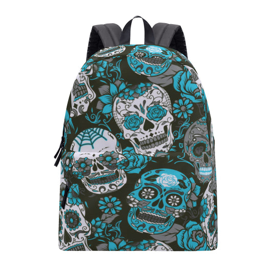 Sugar skull Dia de los muertos All Over Print Cotton Backpack