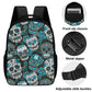 Sugar skull Dia de los muertos 16 Inch Dual Compartment School Backpack