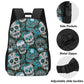 Sugar skull Dia de los muertos 17 Inch School Backpack