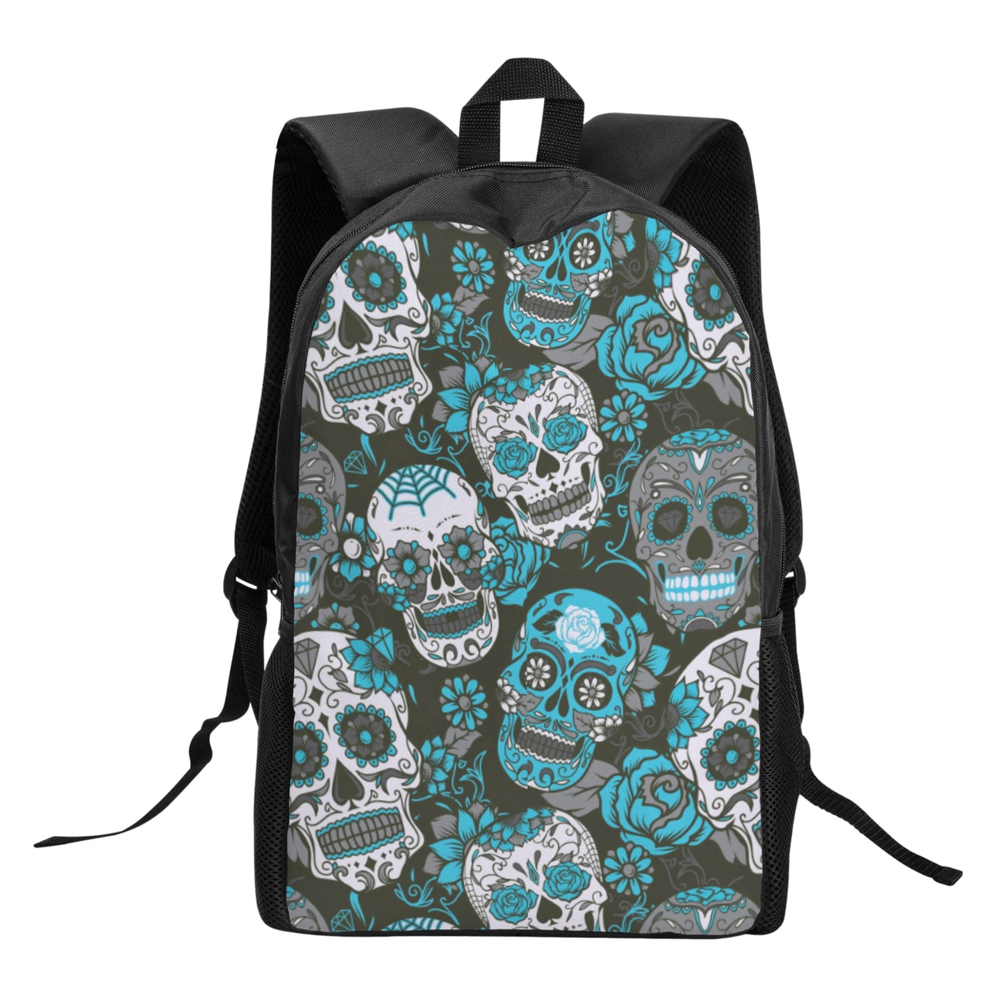 Sugar skull Dia de los muertos Kid's Black Chain Backpack