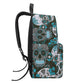 Sugar skull Dia de los muertos All Over Print Cotton Backpack