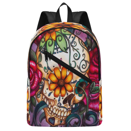 Sugar skull Day of the dead New Half Printing Laptop Backpack