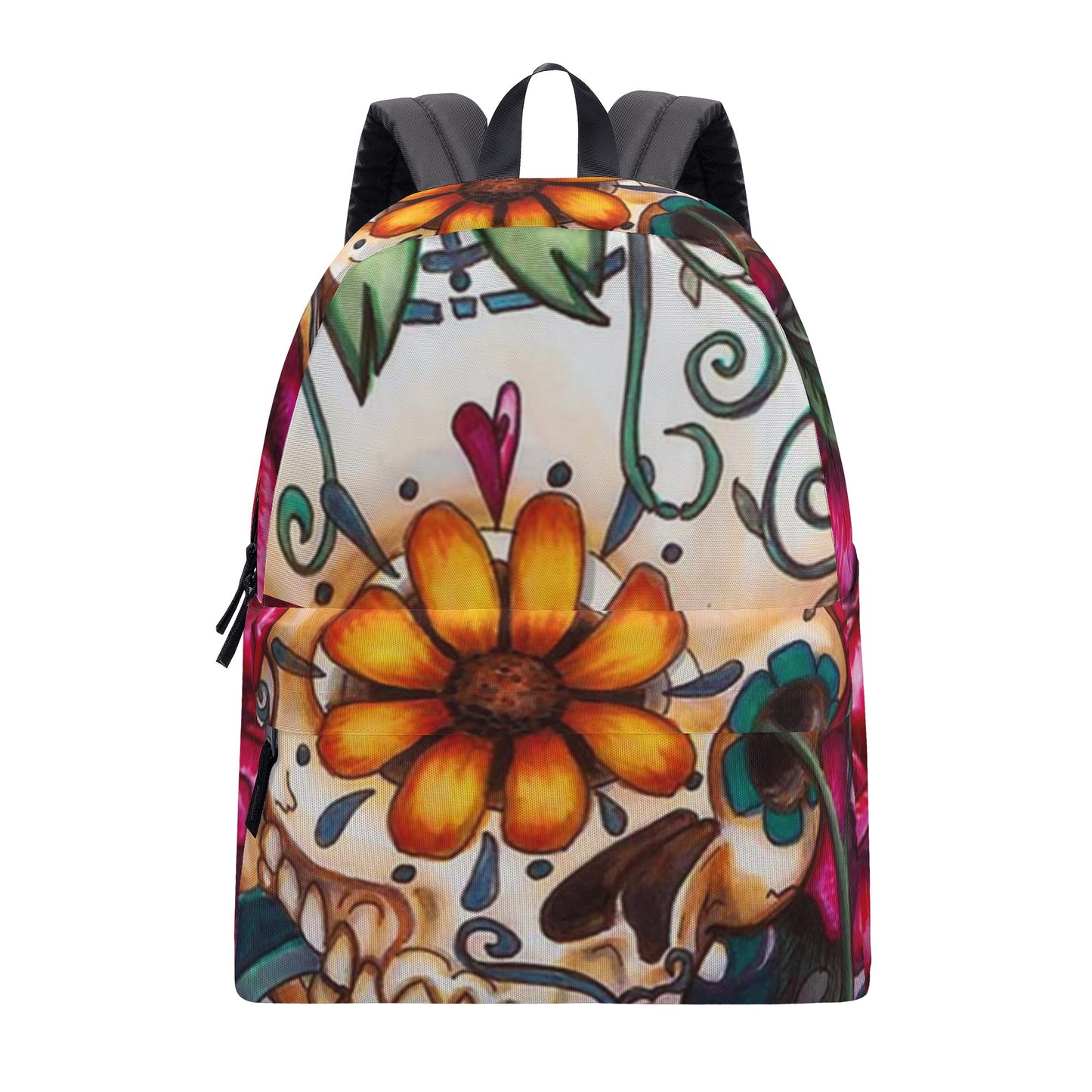 Sugar skull Day of the dead All Over Print Cotton Backpack