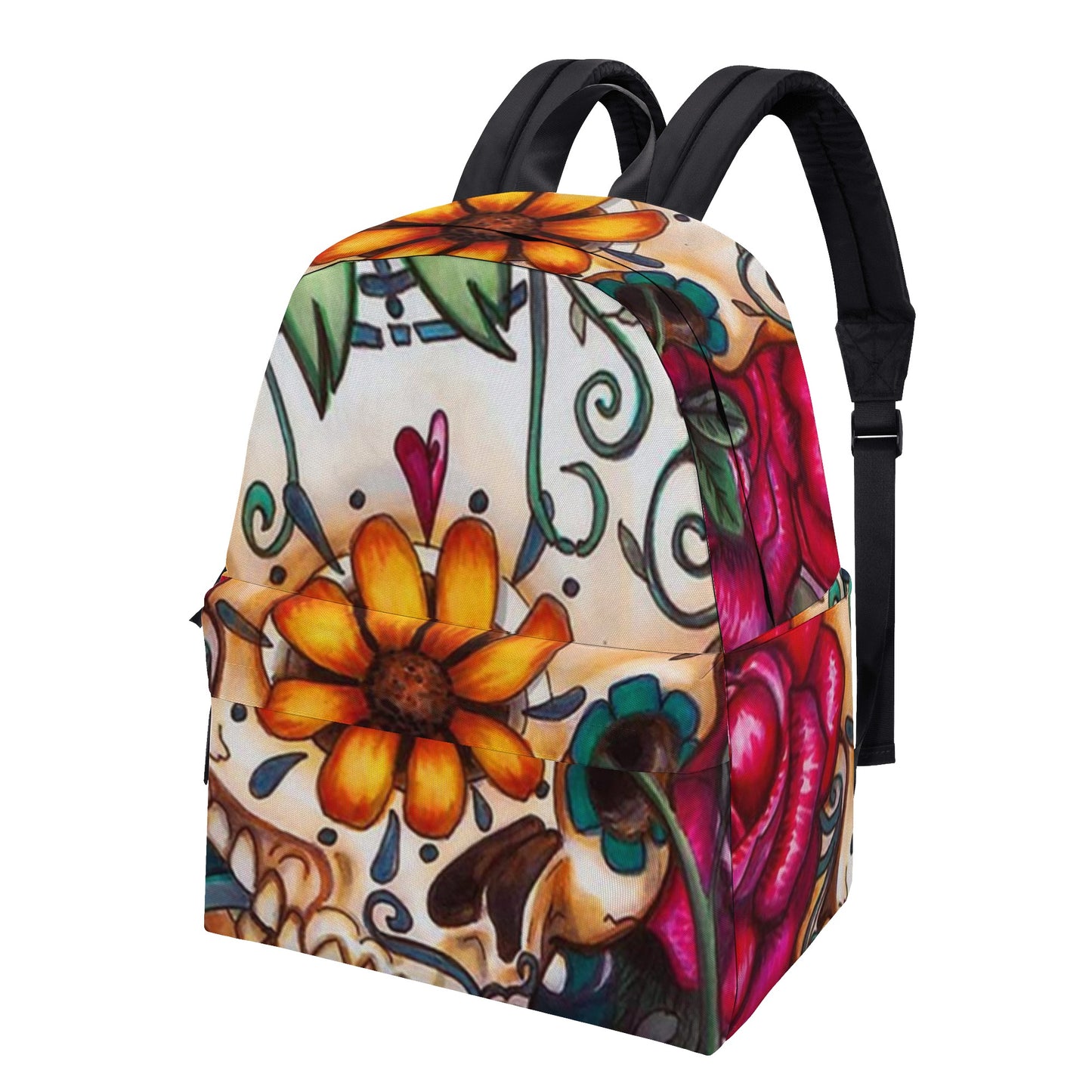 Sugar skull Day of the dead All Over Print Cotton Backpack