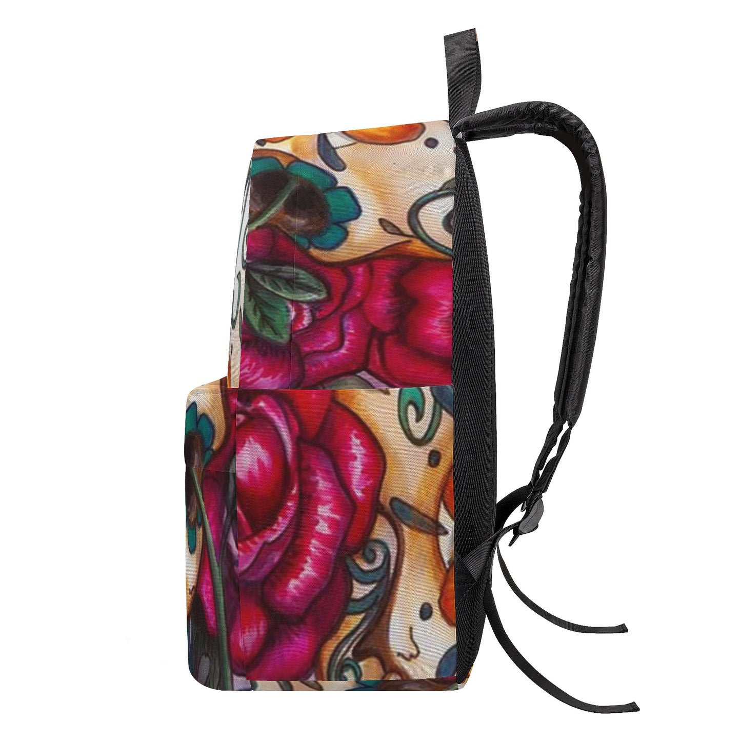 Sugar skull Day of the dead All Over Print Cotton Backpack